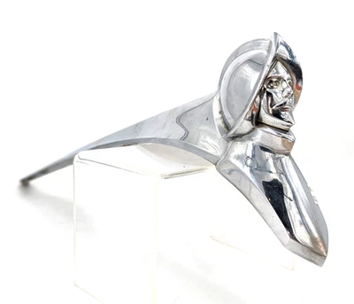 1950s Chrysler DeSoto Conquistador Chrome Metal 21"Hood Ornament - Image 1 of 4