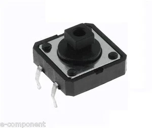 Pulsante da Circuito Stampato 12x12mm H=7,3 Tipo Normalmente Aperto - Picture 1 of 1