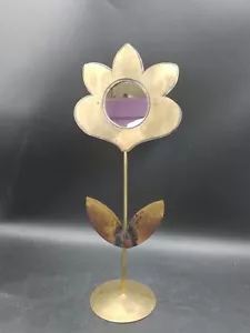 Jean Vinay (1907-1978): "flower" mirror on copper foot. Circa 1960 H 44.5 cm - Picture 1 of 9