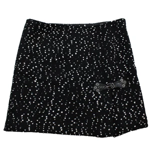 Cynthia Steffe Side Zip Mini Skirt, Women's 6, Textured Knit Black & White - Picture 1 of 9