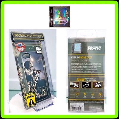 🪖 Funda de teléfono híbrida Guard Dog Ejército de EE. UU. iPhone 7 + Protector de pantalla de vidrio ✅ NUEVA Foto 1 de 4