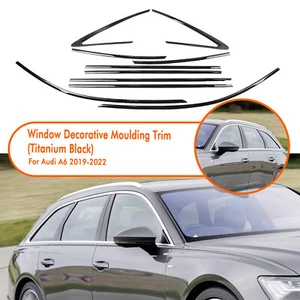 Autofenster Seitenverkleidung Dichtungsstreifen Dekor Für AUDI A6 2019-2025 2021 - Picture 1 of 21