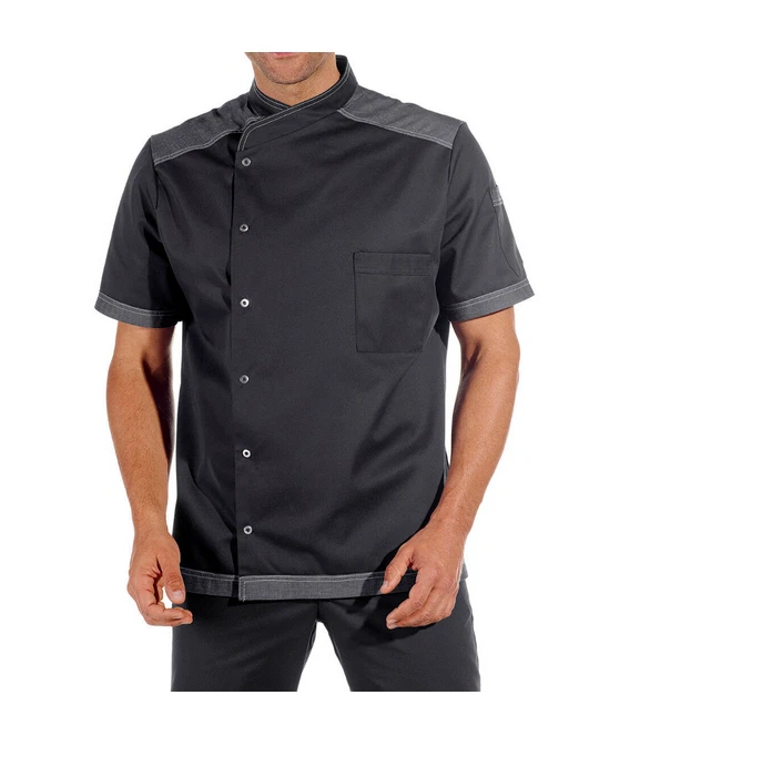 Kochjacke 1/2 Arm Leiber Art. 12/2561-SB1 60°C Druckknopfverschluß größe 56