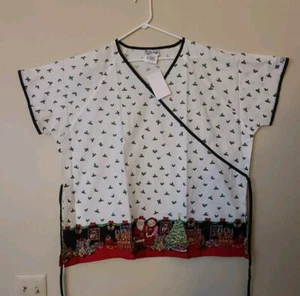 NWT UA Scrubs Uniform Advantage Christmas Nurse Healthcare Top Size 3X - Picture 1 of 6