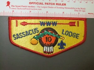 Boy Scout OA 10 Sassacus flap 1189DD - Picture 1 of 1