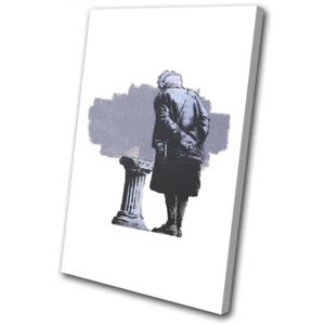 Street Graffiti Museum Banksy Hi Res SINGLE CANVAS WALL ART Picture Print - Picture 1 of 1