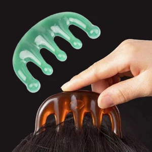 1Pcs Wide Teeth Massage Comb Face Body Gouache Scraper Scalp Meridian Relax ❤OF - Bild 1 von 14