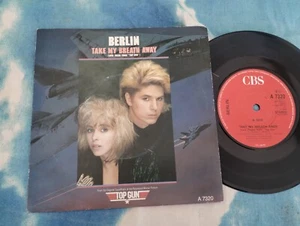 Take My Breath Away (Love Theme From "Top Gun")  Berlin NEAR MINT VINYL UK 7" - Picture 1 of 3