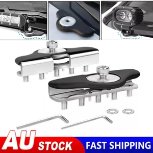 2x Universal Light Bar Hood Mounting Bracket Holder for SUV Truck Offroad Pickup - Picture 1 of 12