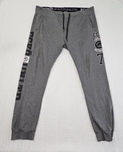 Pantaloni jogger Ecko Unltd uomo 2XL grigio grande logo vita regolabile vintage usati in ottime condizioni - Foto 1 di 12