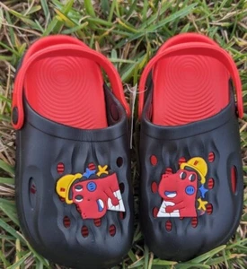 Unisex Sling Black Kids Cartoon Cute Clogs | Trendy and comfy | Non slippery | - Picture 1 of 4