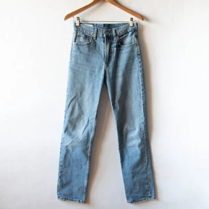 GAP Sky High Straight Medium Stone Wash High Waist Denim Jeans 26R - Picture 1 of 9