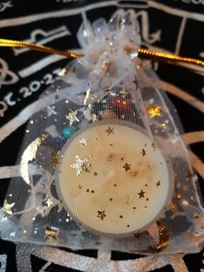 Cleansing White Sage tealight candle with celestrial Keyring Giftbag - Picture 1 of 4