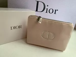 Dior CD Make-up Tasche Lichtbürste Beige Geschenkbox - Bild 1 von 7