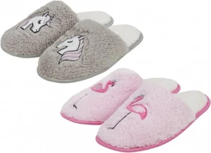 Brandneu in Verpackung - EINHORN MEMORY FOAM HAUSSCHUHE GRAU GRÖSSEN 3-8 - KOSTENLOSER VERSAND NUR NACH UK - Bild 1 von 2