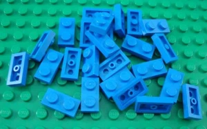LEGO Lot of 25 Blue 1x2 Flat Building Plate Pieces - Picture 1 of 1