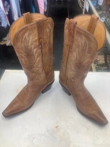 Charlie Horse 4508 Brown Leather Western Cowgirl Boots Womens 8 B Made in Brazil - Picture 1 of 7