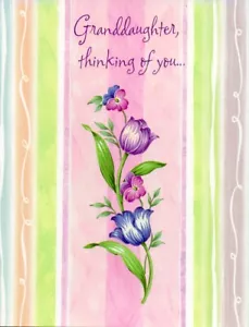 Tarjeta de cumpleaños pensativa para nieta de American Greetings + sobre - Imagen 1 de 5