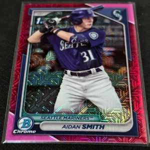 AIDAN SMITH 1ST BOWMAN CHROME MOJO FUCHSIA /299 #BCP-45 MARINERS - Picture 1 of 2