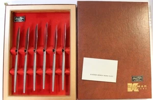 Kalmar Design 6 pc. Knife Set Italy Mid Century Modern Stainless Steel MCM - Picture 1 of 3