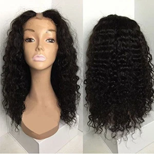 8A Curly U Part Human Hair Wigs For Black Women Virgin Human Hair U Part Wigs - Picture 1 of 12