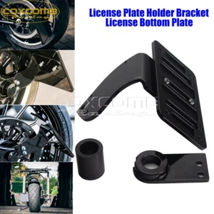 For Harley Softail FXBR FLDE FXBB Side Mount License Plate Holder Bracket Kit - Imagen 1 de 8