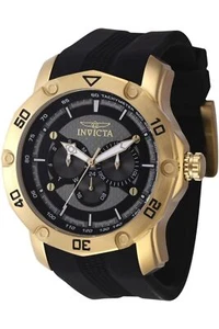 Invicta 45744 Pro Diver Quarz Chronograph graues Zifferblatt schwarzes Silikon Herrenuhr - Bild 1 von 4