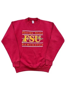 Vintage 1990s Soffe Heavy Sweats Florida State FSU Seminoles Crewneck Sweatshirt - Bild 1 von 5