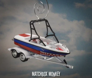 Waterski Wakesurf Boat Christmas Ornament Mastercraft Moomba Supra Water Ski - Picture 1 of 11