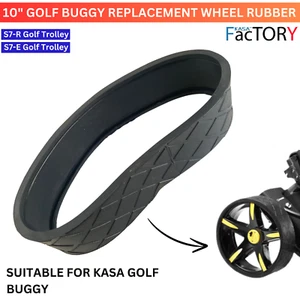 Kasa Golf Buggy Replacement Wheel Rubber Suitable for Kasa S7-R & S7-E Buggy - Picture 1 of 9