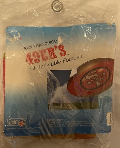 Air Leaders San Francisco 49ers Inflatable Football Team NFL 14" Open Bag Cover