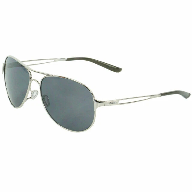 Oakley Caveat OO4054-02 Women's Sunglasses - Polished Chrome/Gray