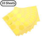 10 Sheets Thicken Golden Stickers Metallic,Adhesive Labels for Packing Sealing