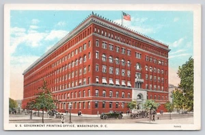 Cartolina Auto d'epoca Governo degli Stati Uniti Ufficio Stampa Washington DC Street View - Foto 1 di 2