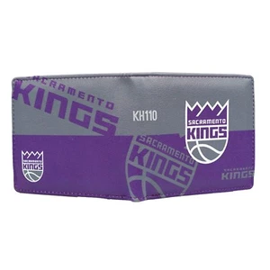 NBA Sacramento Kings Men's Printed Logo Leather BiFold Wallet - Picture 1 of 1