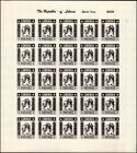 LIBERIA #348 Sports. Soccer. Full sheet Imperforate Color Proofs! VF! Scarce!