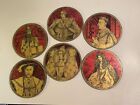 Lot vintage de 6 feuilles de trèfle fabriquées en Angleterre Golden Queens & Kings Cork Royals