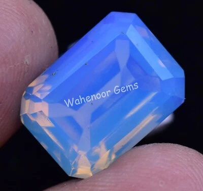 Natural Cornflower Blue Opal 12.40 Ct Emerald Welo Australian Certified Gemstone - Image 1 of 4