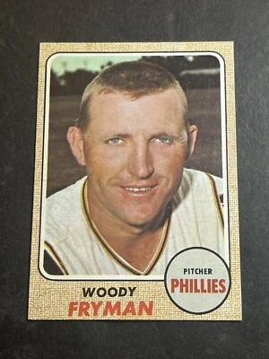 1968 Topps Woody Fryman #112 - Philadelphia Phillies - Nice card, Look! - Image 1 of 4