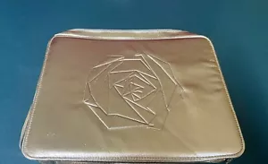Lancome Kosmetik Make-up Tasche Zug Etui goldene Farbe echt NEU - Bild 1 von 4