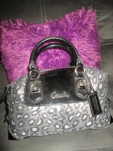 BLACK AND SILVER COACH SATCHEL F15520 - Picture 1 of 11