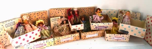 Lot of 1940s Hollywood Dolls w/ Original Boxes Vintage Collectible 5-6" - Picture 1 of 8