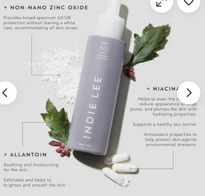 Indie Lee Hints SPF 50 Primer Tinted Face Primer with Niacinamide Non-Nano Zinc - Image 1 of 4