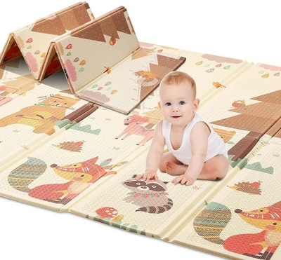 Play Mat Playmat Baby Mat Folding Crawling Large Foam Mat Portable Playmat for B - image 1 of 4