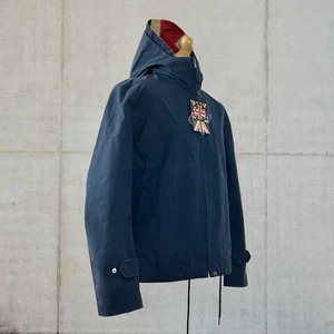 Hübsche grüne Union Jack wetterfeste Jacke mit belüfteter Naht versiegelt fällt groß aus - Bild 1 von 24