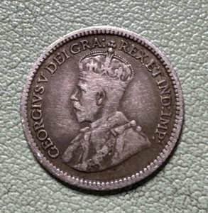 1912 Canada 5 Cents Silver KM 22 VF George V - Picture 1 of 8