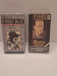 The Maltese Falcon, Call It Murder & Beat the Devil  VHS Tapes Humphrey Bogart - Picture 1 of 6