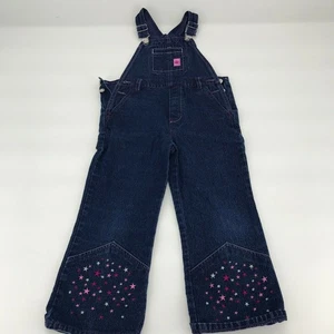 Faded Glory Girls Overalls Denim Sz 5 - Picture 1 of 5