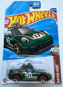Porsche 911 Rallye 2025 Hot Wheels 2024, todoterreno verde, modo Safari - Imagen 1 de 2
