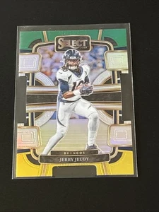 2023 Panini Select #31 Jerry Jeudy Green and Yellow Prizms Die Cuts Broncos - Bild 1 von 2
